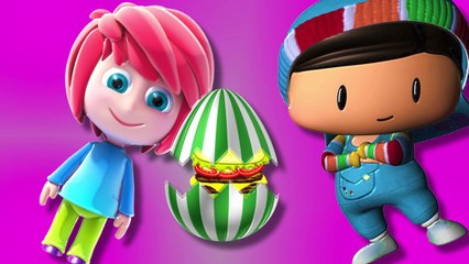 Pour le petits ANİMATİON FRANÇAİS peppee et macha mangent hamburgers colores 2