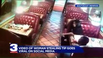 Video Shows Woman Stealing Tip Off Table at Memphis Restaurant