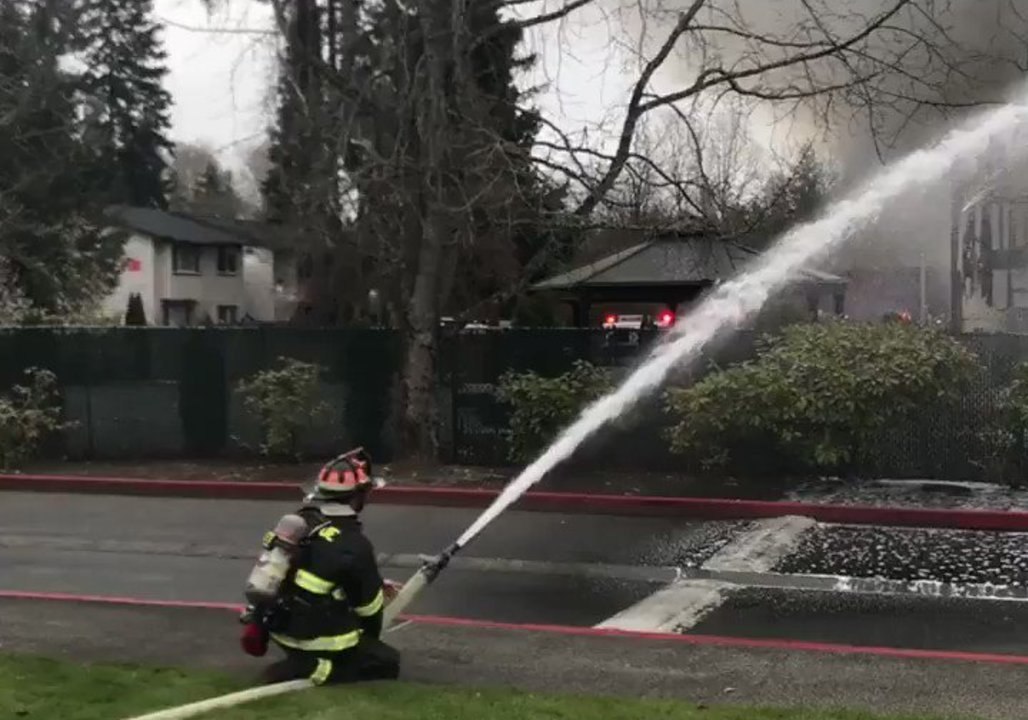 Firefighters Battle Blaze at Bellevue Mosque Previously Targeted by Arson