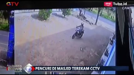 Aksi Pria Curi Ponsel di Masjid Terekam CCTV