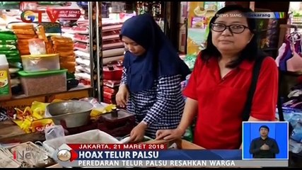 Hoax Telur Palsu Bikin Ibu-Ibu Resah