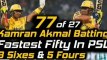 Kamran Akmal 17 balls Fifty vs Karachi Kings |Kamran Akmal Fastest Fifty in PSL | Kamran Akmal 77 off 27 balls against Karachi Kings | Peshawar Zalmi Vs Karachi Kings 2nd Eliminator Match Highlights