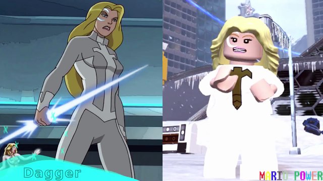 Lego Marvel Superheroes 2 - Cloak and Dagger DLC ALL CHARACTERS (Side by Side) Comics VS Lego