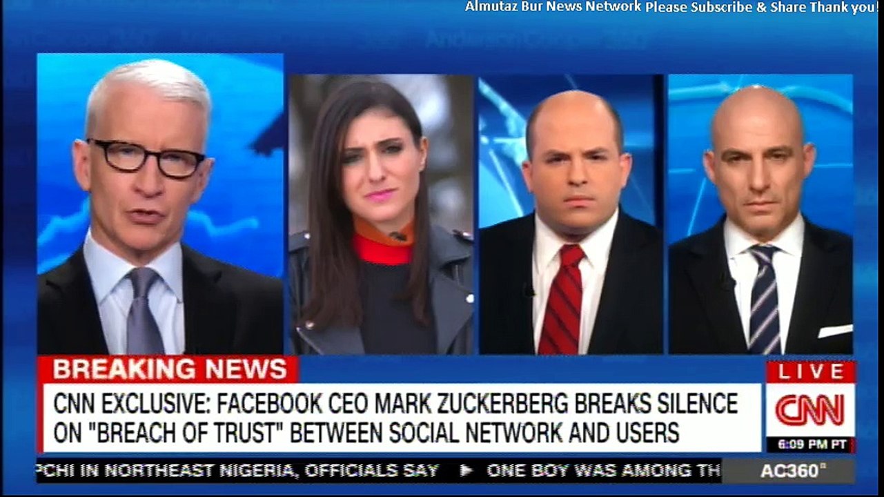 CNN Exclusive: Facebook CEO Mark Zuckerberg breaks silence on "Breach of Trust" between social network and users. #CNN #BreakingNews #Breaking #News #Facebook #MarkZuckerberg #SocialMedia #Social #Media #AndersonCooper