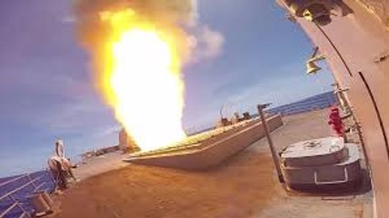 Download Video: Missile Away! Navy Guided Missile Cruiser Launches SM-2 Missile In The Philippine Sea