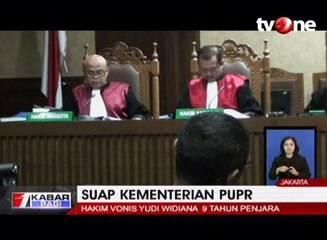 Hakim Vonis Yudi Widiana 9 Tahun Penjara Kasus Suap