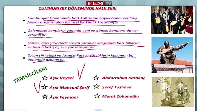 ygs lys edebiyat Cumhuriyet Donemi Turk Edebiyati - Cumhuriyet Doneminde Halk Siiri