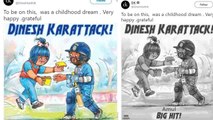 Dinesh Karthik shares photo of himself in Amul ad, says was my childhood dream | Oneindia News