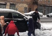 New York Police Lose Snowball Fight to Brooklyn Kids Before Buying Them Gloves