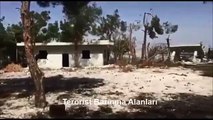 Afrin'de teröristlerin eğitim kampı böyle görüntülendi