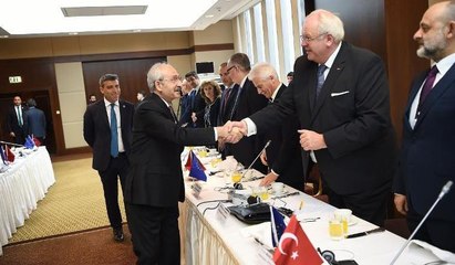 Kılıçdaroğlu, AB'ye üye ülkelerin Büyükelçileriyle bir araya geldi