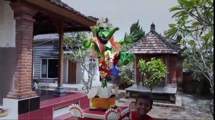 Komedi Pawai Ogoh Ogoh Mını 2018 olmayan Br. Akın Klungkung Bali İzleri