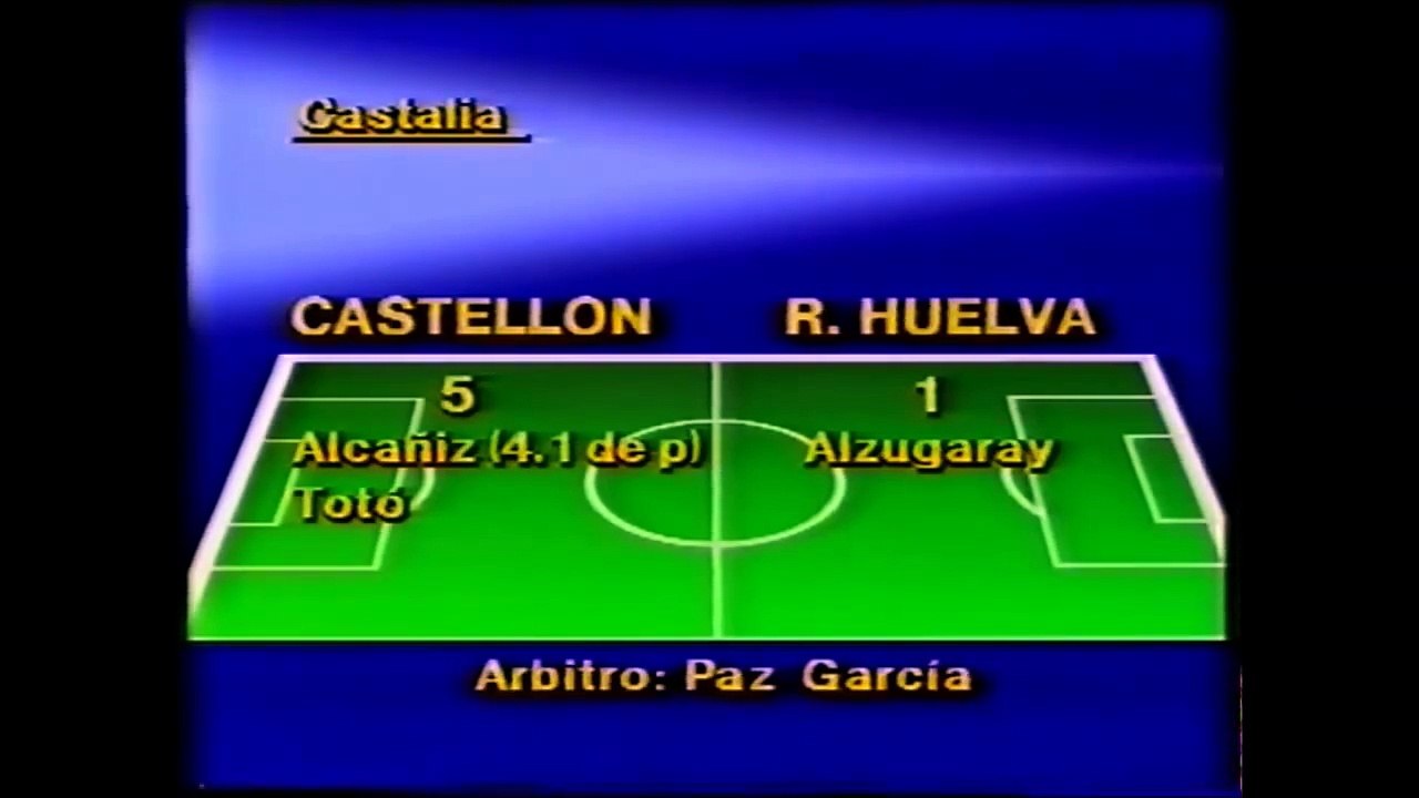 J.34 2ª D. Temp.85-86- Castellón 5- Recre 1