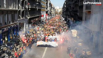 A Marseille, les manifestants se dirigent vers Castellane