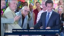 i24NEWS DESK | Fmr French Pres. charged in Gaddafi funding case | Thursday, March 22nd 2018