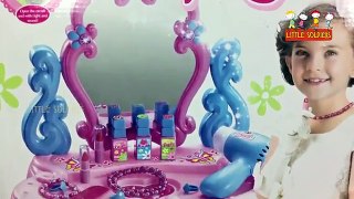 How To Arrange Dressing Table Play Set 2018 - barbie doll beauty play set - Little Soldiers - YouTube