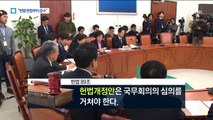 ‘개헌은 위헌’ 논란…한국당 “선거용 쇼” 비판