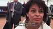 Transport minister Doris Leuthard gets emotional at Gotthard opening
