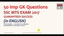 60 MOST IMPORTANT GK QUESTIONS FOR ALL SSC EXAMS | in English