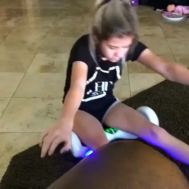 girl hit on the wall