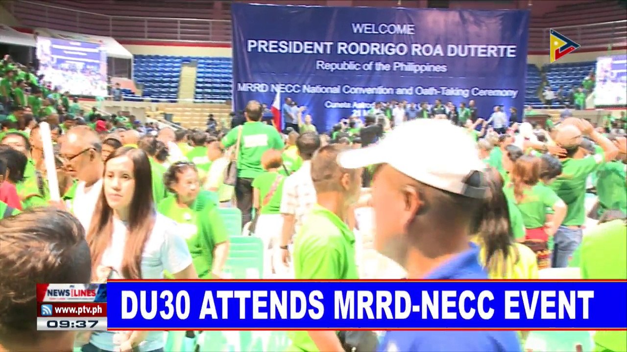 President #Duterte attends MRRD-NECC event