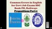 Most Expected Common Error Questions -for IBPS PO 2016 Mains and SSC-CGL | Must Watch