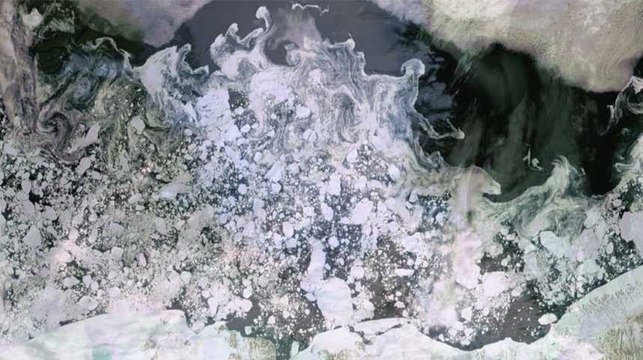 Terre : la cryosphère vue de l’espace.