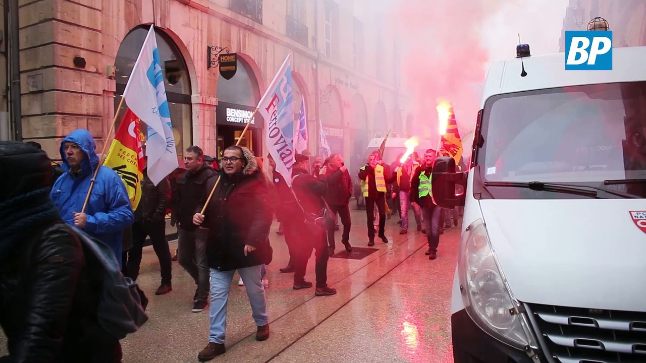 Dijon : à l'intérieur de la manifestation du 22 mars 2018