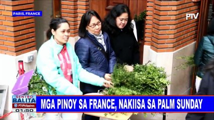 Mga Pinoy sa France, nakiisa sa Palm Sunday
