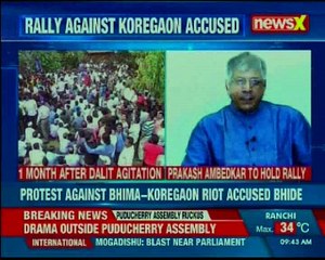 Prakash Ambedkar to hold rally; protest against Bhima-Koregaon riot accused Bhide
