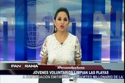 Peruano que Suma: jóvenes y adultos voluntarios limpian playas