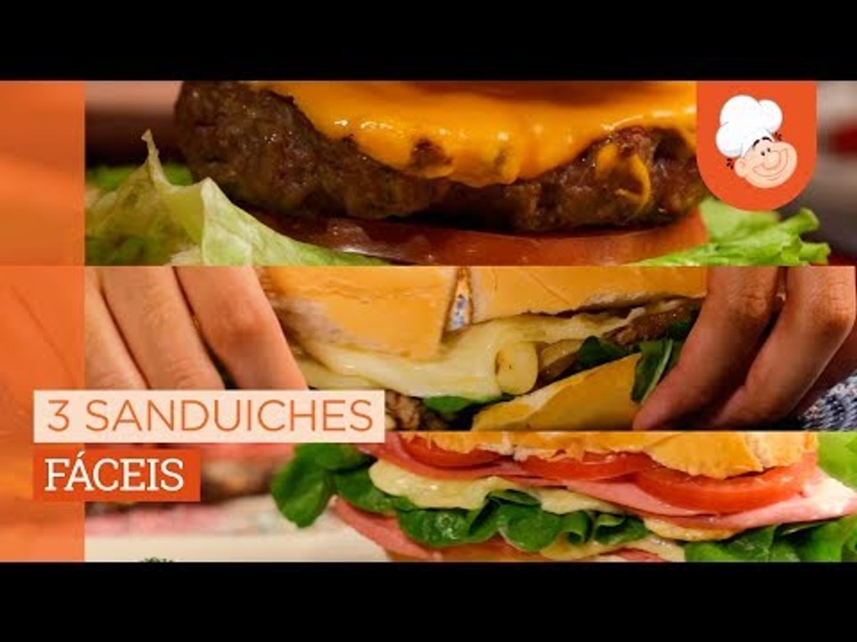 3 sanduíches fáceis — Receitas TudoGostoso