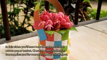 How To Make A Colorful Woven Paper Basket - DIY Crafts Tutorial - Guidecentral