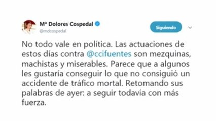 Cospedal sobre Cifuentes: A algunos les gustaría lo que no logró su accidente
