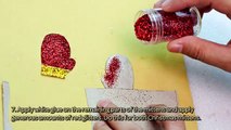 How To Make Glittered Christmas Mittens Earrings - DIY Crafts Tutorial - Guidecentral