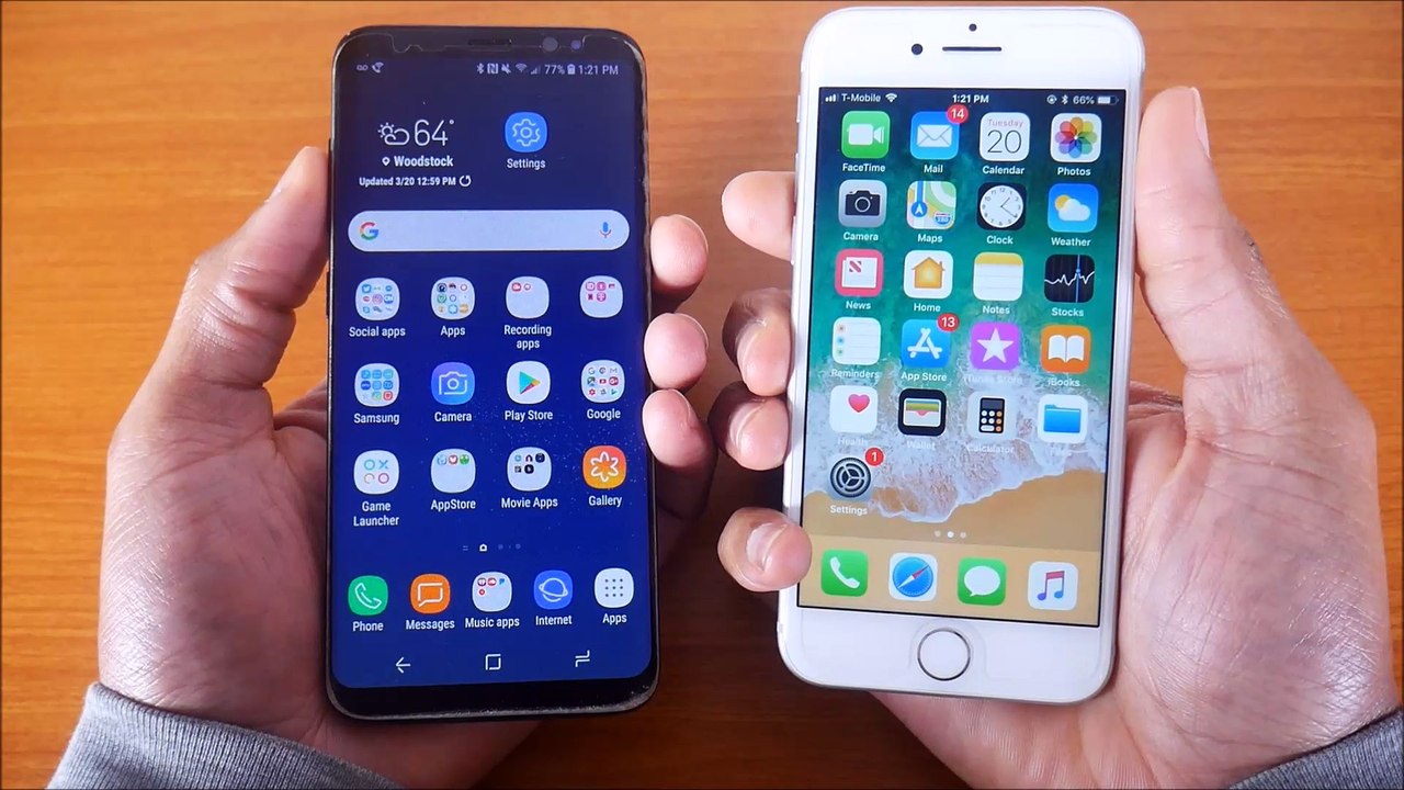 Galaxy S8 Android 8.0 Vs iPhone 8 Speed Test