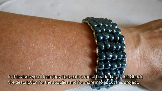 How To Create A Metal Beaded Bracelet - DIY Style Tutorial - Guidecentral