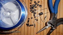 How To Create Hanging Earrings With Black Beads - DIY Style Tutorial - Guidecentral