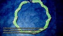 How To Make A Green And White Ribbed Beaded Bracelet - DIY Style Tutorial - Guidecentral