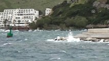 Bodrum'da Fırtına Etkili Oluyor