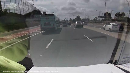 Ladder Falls Off Van While Driving