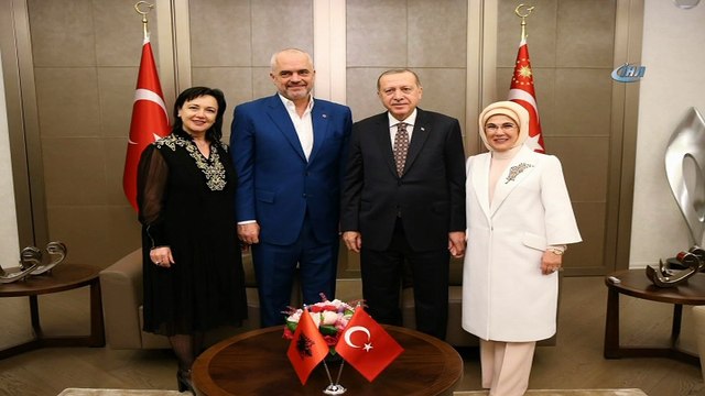 Cumhurbaşkanı Erdoğan, Arnavutluk Başbakanı Rama’yı kabul etti