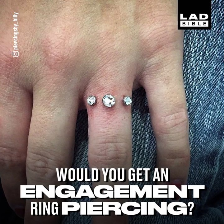 Mieux qu'une bague de fiançailles, voici le piercing de fiançailles