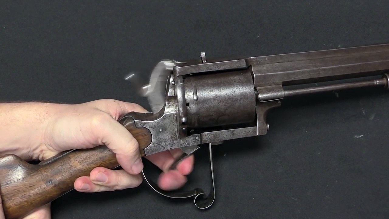 Forgotten Weapons - 15mm Belgian Pinfire Revolving Rifle