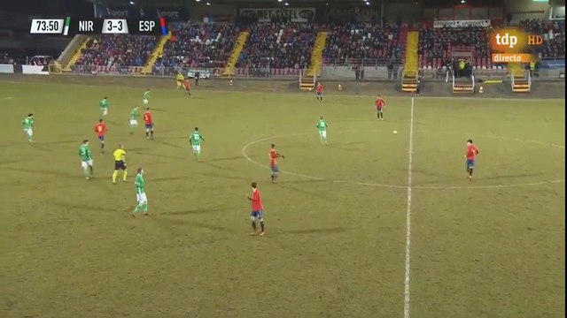 Borja Mayoral second Goal HD Northen Ireland U21 3-4 Spain U21