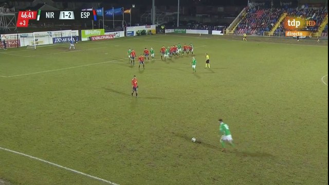 Liam Donnelly 2nd Goal - Northern Ireland U21s 2-2 Spain U21s - 22/03/18