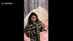 Man pranks wife with fake snake inside a cucumber