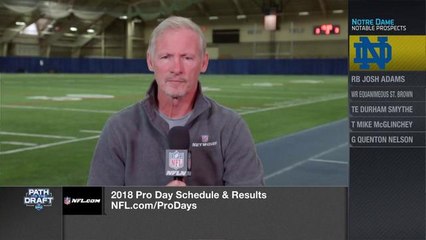 Mayock on Nelson, McGlinchey's pro day: As good as an OL pro day as I've seen in 15 years