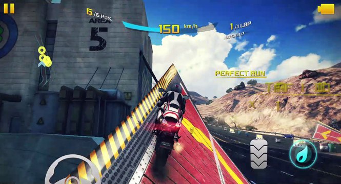 Asphalt 8 Airborne || Moto Bike Race - Suzuki GSX-R750:: Good speed and stunt