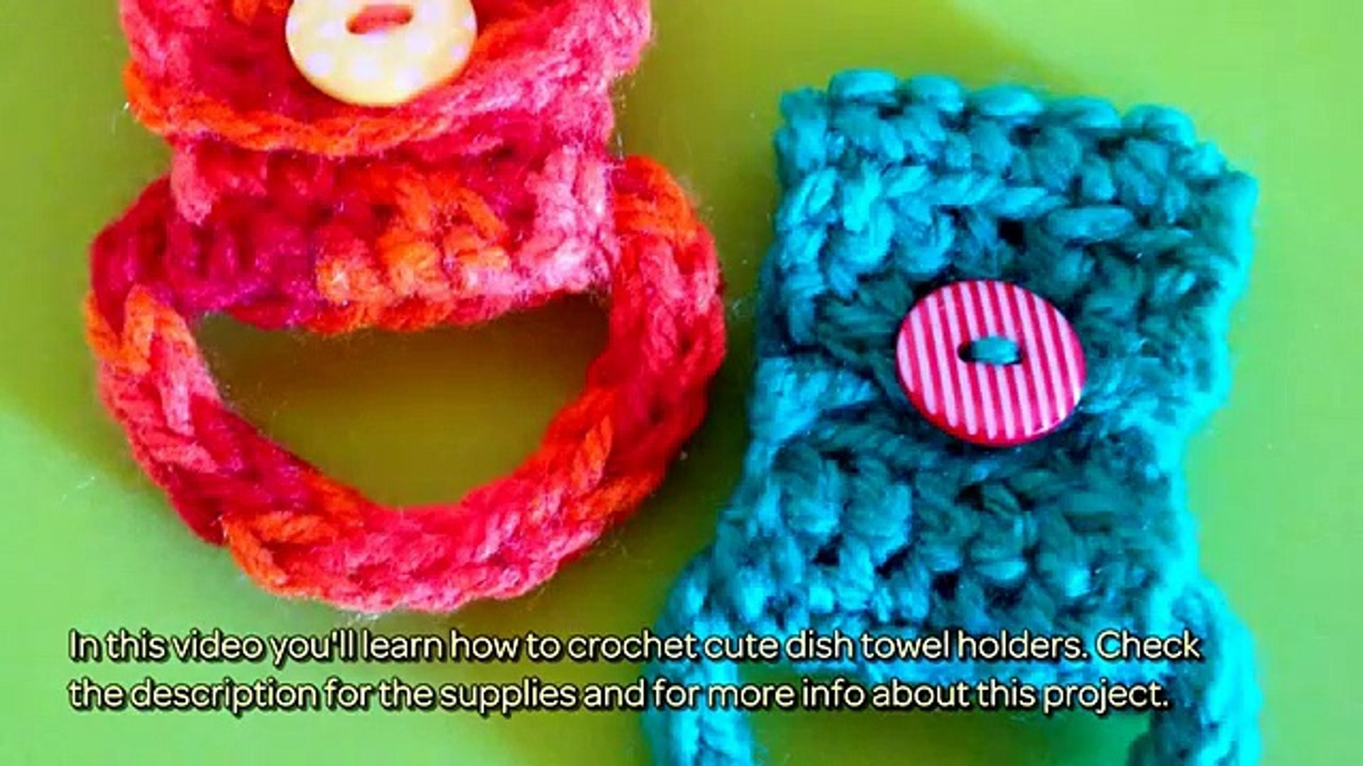 How To Crochet Cute Dish Towel Holders Diy Crafts Tutorial